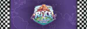 Large image banner for the 2019 VBS Event named "The Incredible Race" at Crossroads Church